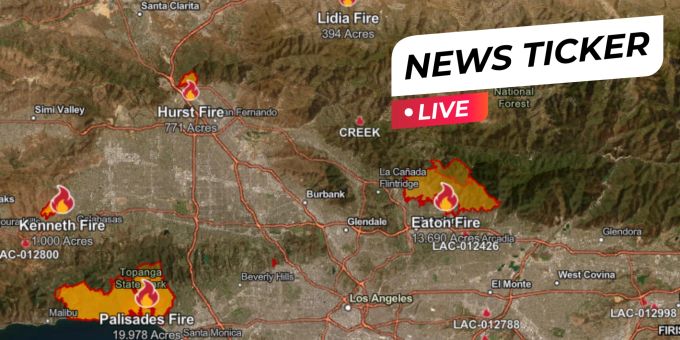 In Los Angeles - Diese Flächen sind bereits abgebrannt