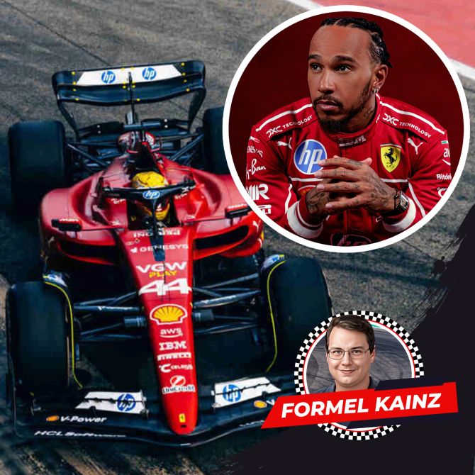 Lewis Hamilton Ferrari Barcelona