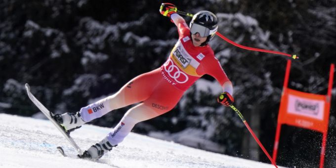 Lara Gut-Behrami fährt beim Super-G von La Thuile auf Rang vier. Lara Gut-Behrami