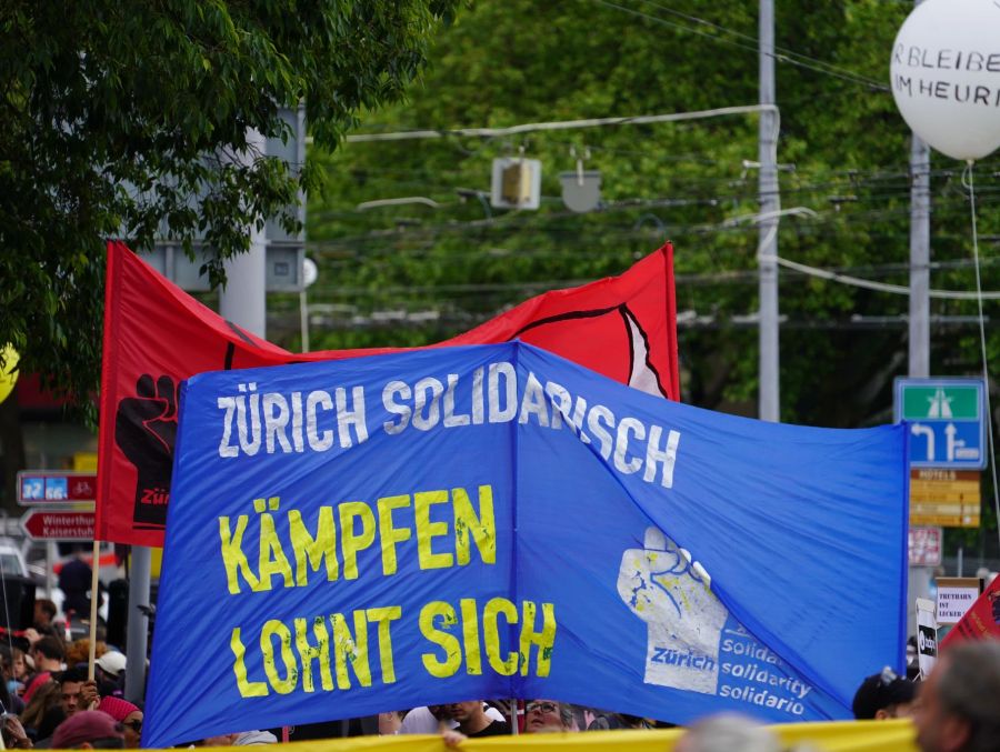 Die Aktivisten wollen «solidarisch» mit allen, deren Wohnraum bedroht ist protestieren.