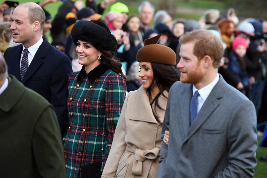 Da war noch alles anders: Harry und Meghan im Jahr 2017 mit dem Rest der Royals.