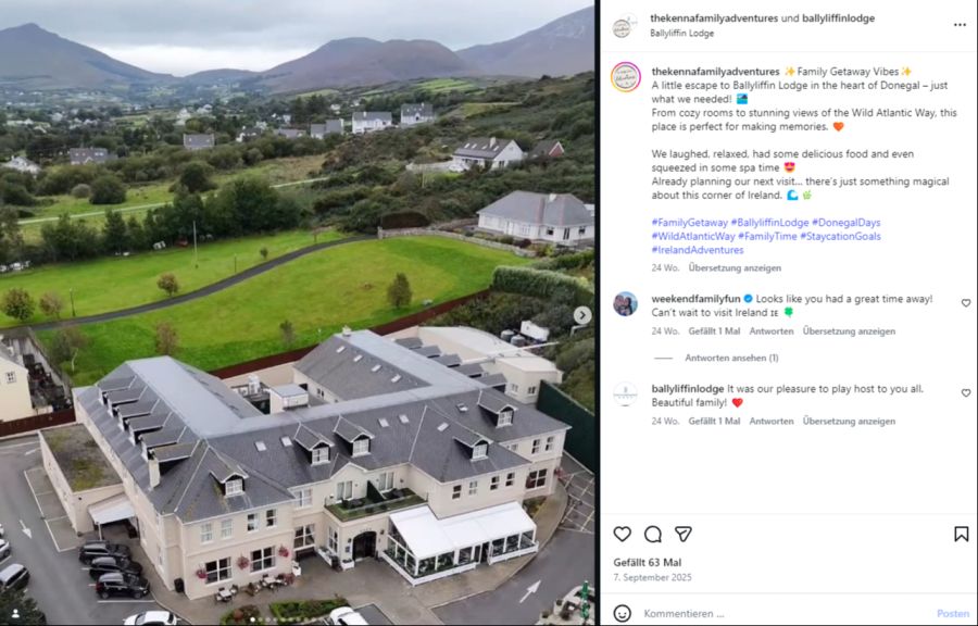 Die Unterkunft Ballyliffin Lodge & Spa befindet sich im Norden von Irland.