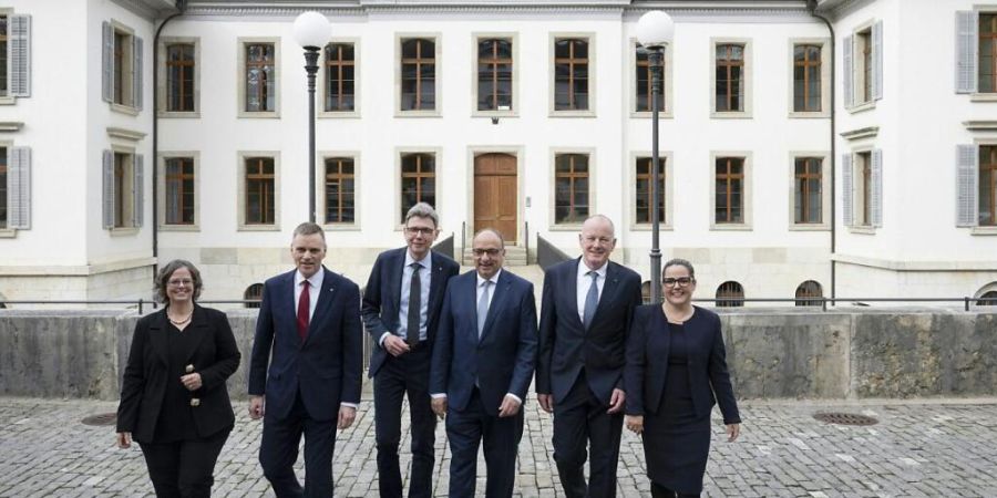 Dem Aargauer Regierungsrat steht der «Landamman» oder die «Frau Landammann» vor. Daran will eine Parlamentskommission festhalten: Eine genderneutrale Sprache sei nicht notwendig. (Archi...