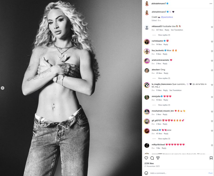 Alisha Lehmann Instagram