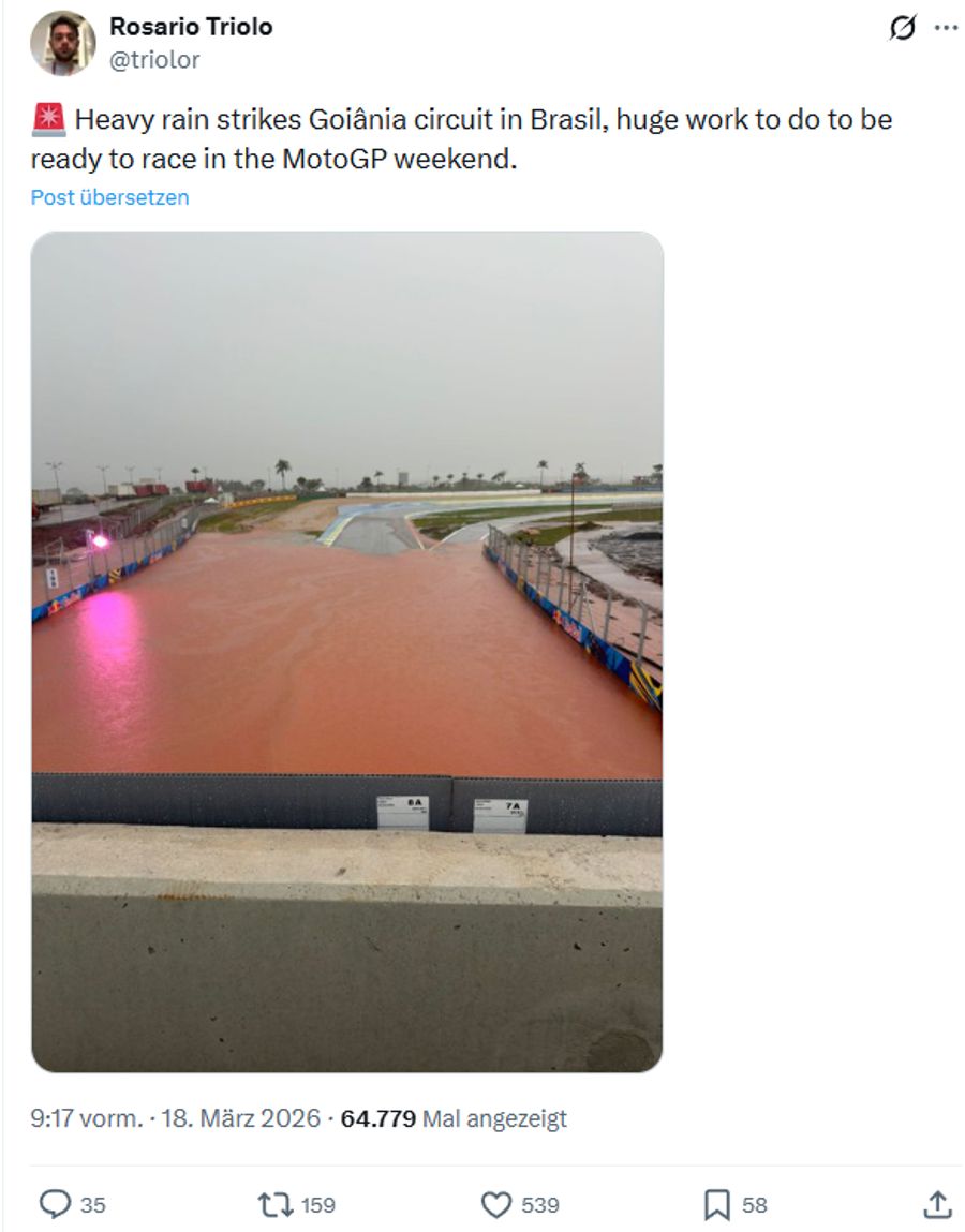 MotoGP Brasilien Regen