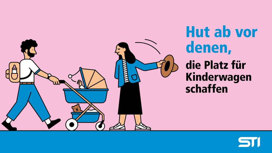 Auch für Kinderwägen sollte Platz geschaffen werden.