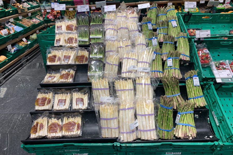 Noch hat Coop nur Spargeln aus Peru im Angebot.