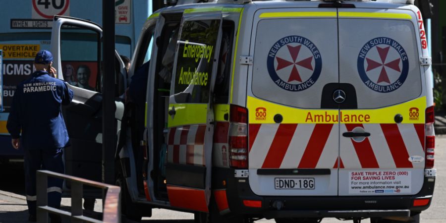 An ambulance is seen at Taronga Zoo in Sydney, Wednesday, November 2, 2022. Lions have reportedly escaped their enclosure at Taronga Zoo in Sydney. (AAP Image/Dean Lewins) NO ARCHIVING