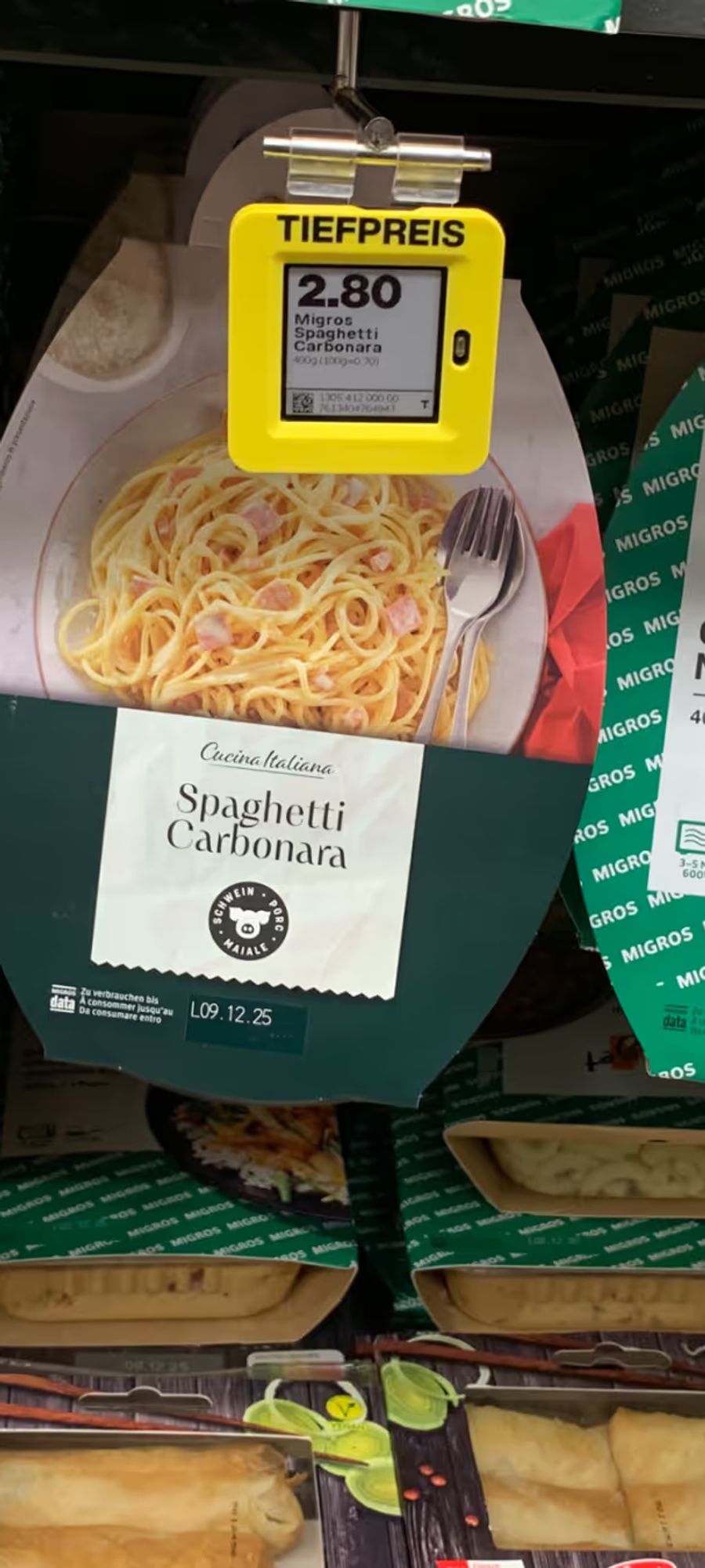 Seit dem Rebranding tragen die Billigprodukte ein schlichtes Migros-Design.