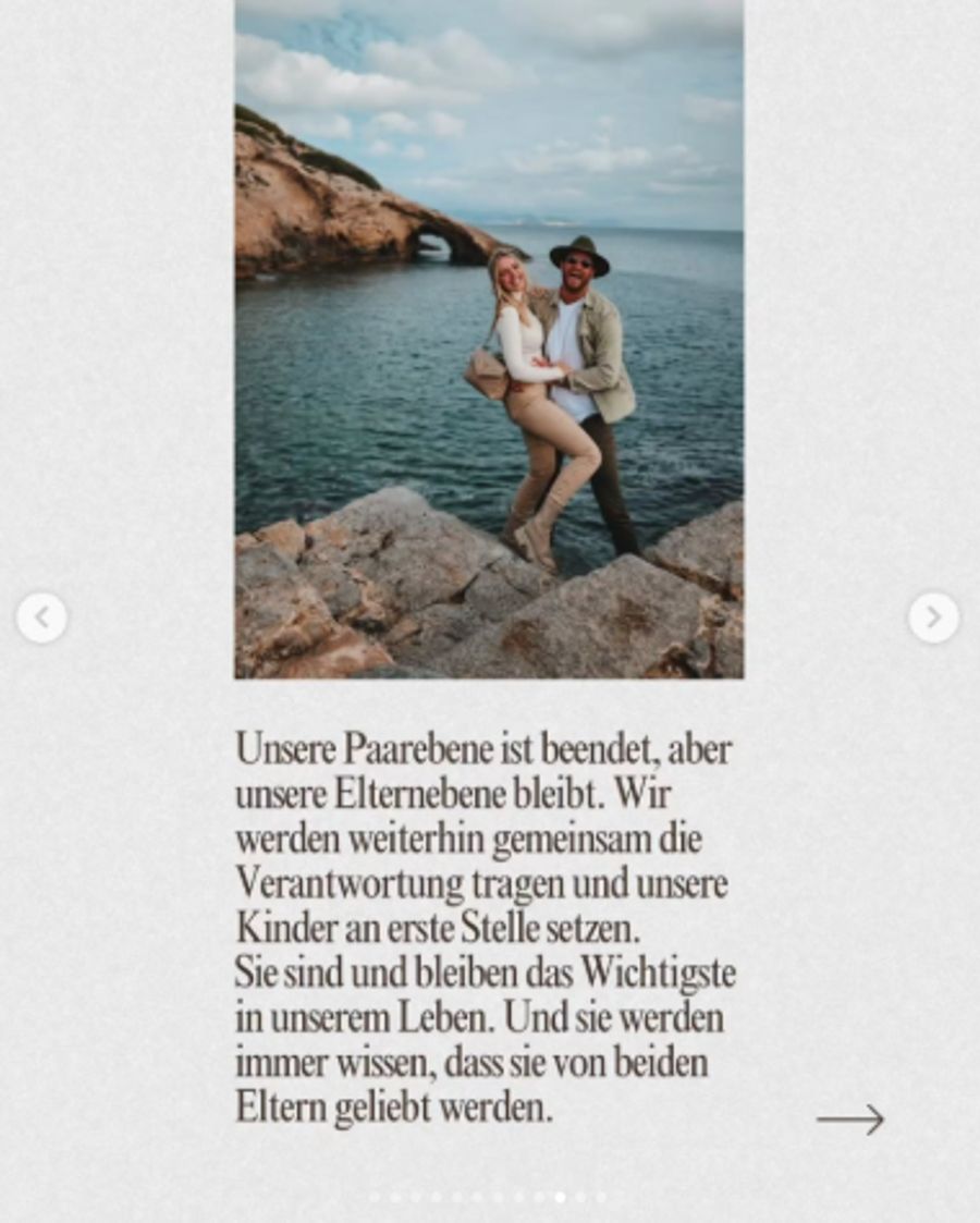 Die Verantwortung für die gemeinsamen Kinder wollen sie aber gemeinsam tragen.