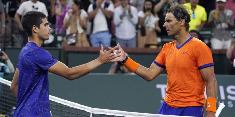 Bei den Olympischen Spielen in Paris tritt er zusammen mit Rafael Nadal (r.) im Doppel an.