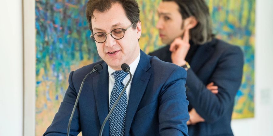 Intendant Serge Dorny (vorne) und Generalmusikdirektor Vladimir Jurowski im März 2018.