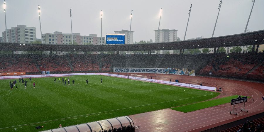 Blick in das Stadion Letzigrund im April 2024. - Stadt Zürich