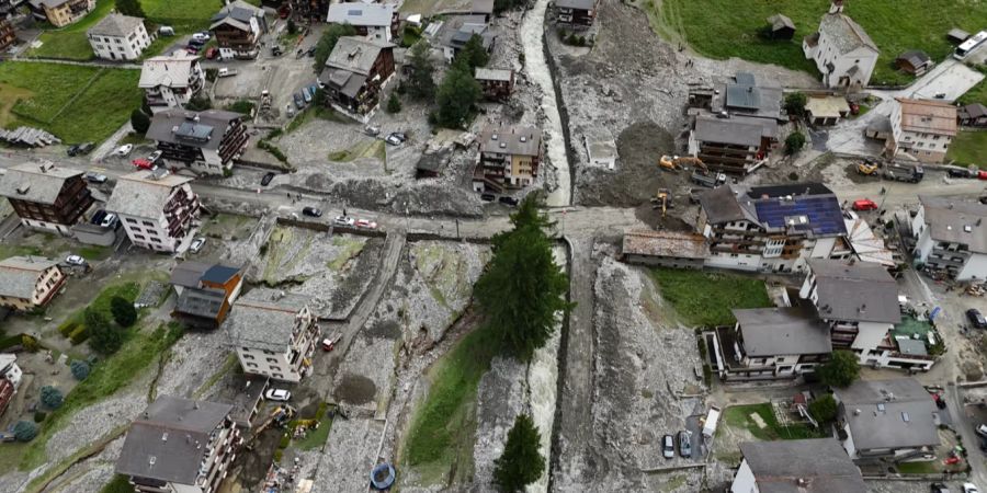 Hochwasser Saas Grund