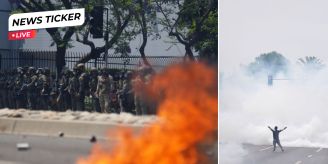 Gewaltsame Proteste - Erste Nationalgarde-Soldaten kommen in LA an Gewaltsame Proteste - Erste Nationalgarde-Soldaten kommen in LA an