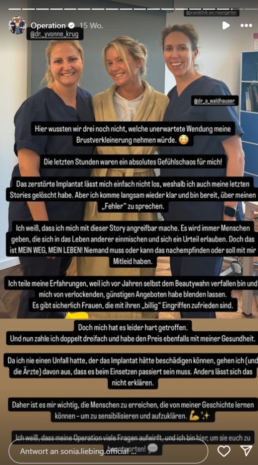 Mit ihrer Geschichte will sie andere warnen.