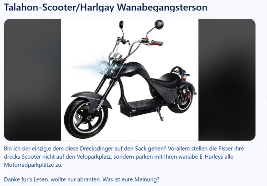 Die E-Roller sind dem Reddit-User ein Dorn im Auge.