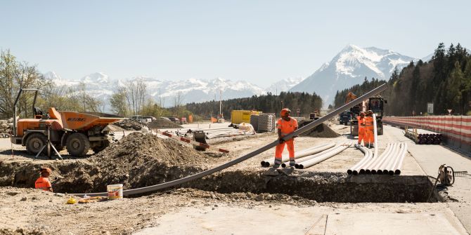 Baustelle Autobahn