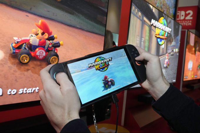 Die Nintendo Switch 2 wird bei einem Event in New York vorgestellt. (Symbolbild) Die Nintendo Switch 2