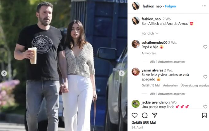 Ben Affleck und Ana de Armas waren von 2020 bis 2021 ein Paar. tom cruise