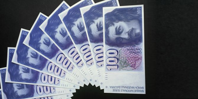 Nicht umgetauschte Banknoten Geldsegen