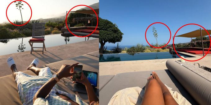 Fati Vazquez und Lamine Yamal scheinen sich in derselben Villa zu befinden. Lamine Yamal