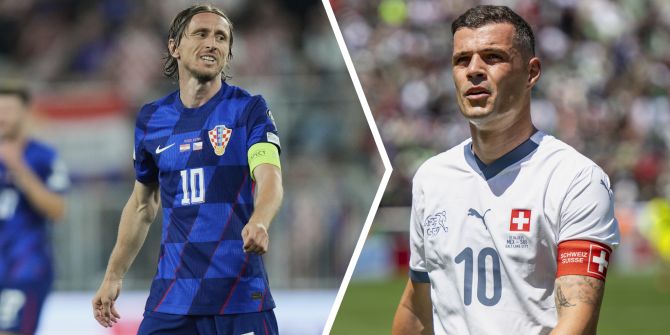 Granit Xhaka Luka Modric