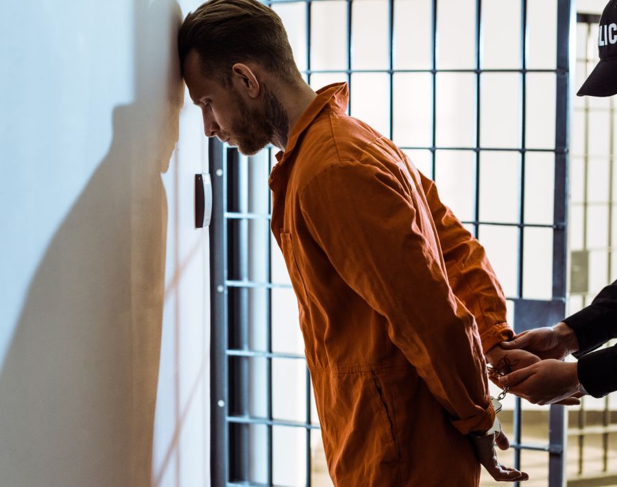 Häftling geflohen Tasche Gefängnis