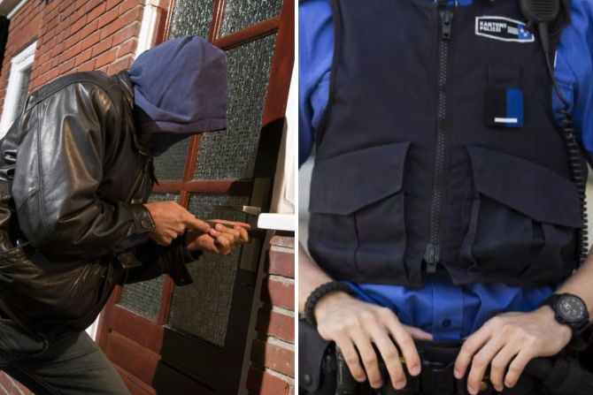 einbrecher polizist