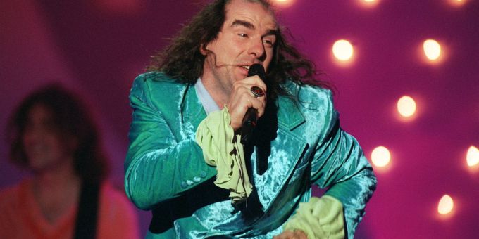 Guildo Horn 1998 beim ESC in Birmingham, der damals meist noch Grand Prix Eurovision de la Chanson genannt wurde. (Archivbild) horn