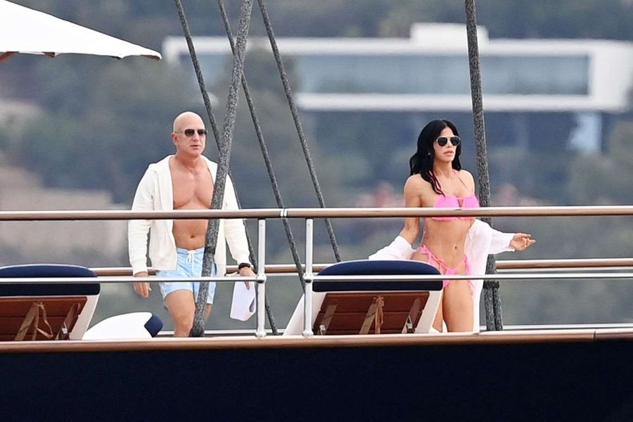 Jeff Bezos und Lauren Sánchez sind oft mit ihrer Jacht unterwegs, so auch hier. Das Bild ist schon älter.