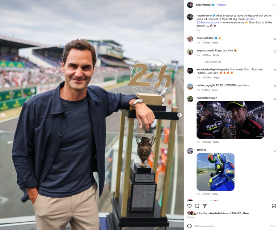 Roger Federer Le Mans