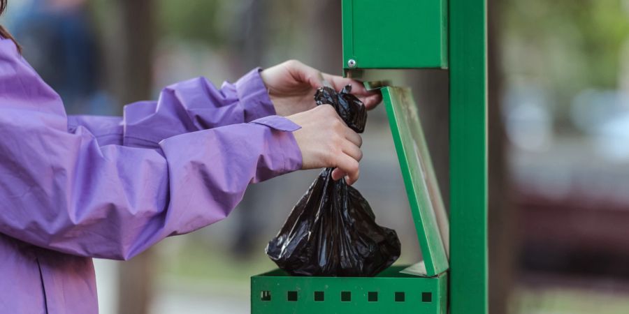 Tüte Schwarz Frau Robidog-Kasten