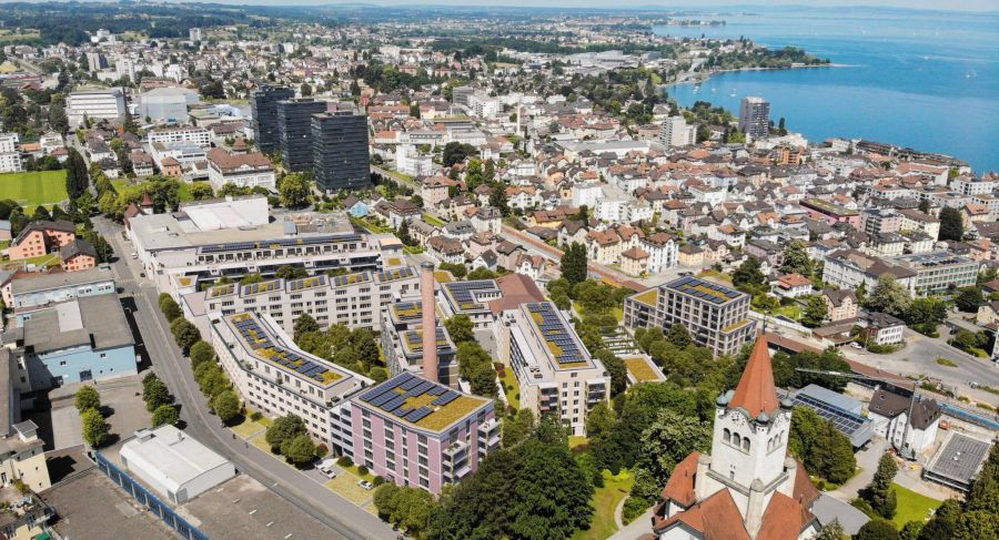 So soll das Projekt der Mettler Entwickler AG auf dem Feldmühleareal aussehen.
