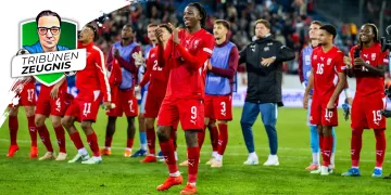 Schweizer Nati Tribünenzeugnis