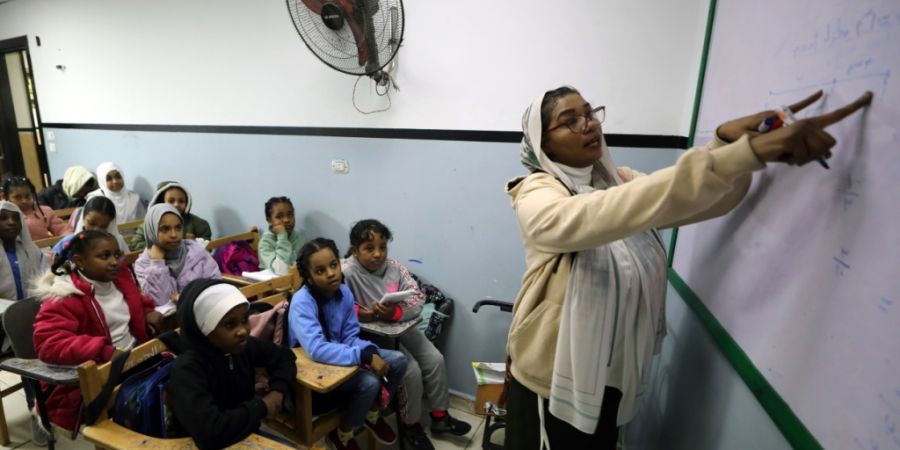 Kinder aus dem Sudan besuchen eine Schule in Giza, Ägypten. (Archivbild)