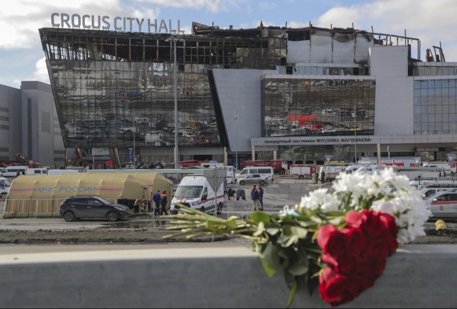 Schauplatz des blutigen Terroranschlags am Freitag war die Konzerthalle Crocus City Hall in Moskau.