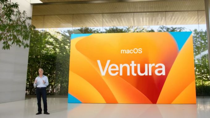 Apple nennt das aktuelle macOS «Ventura». Apple WWDC macOS Ventura