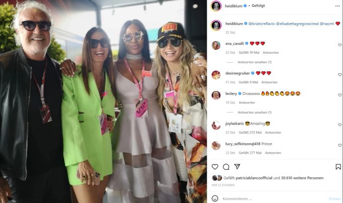 Flavio Briatore strahlt - an der Seite seiner (Ex-)Frauen! Heidi Klum