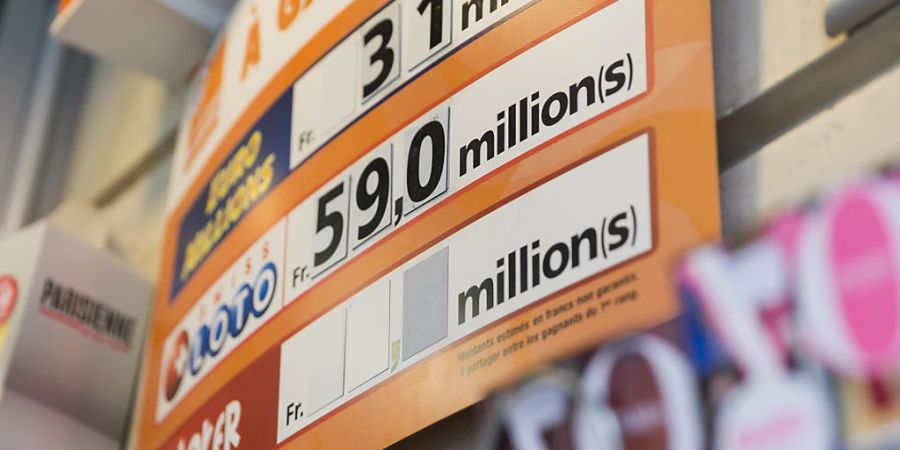 1,2 Millionen Franken hat ein Spieler oder eine Spielerin am Freitag bei Euromillions gewonnen.
(Archivbild)