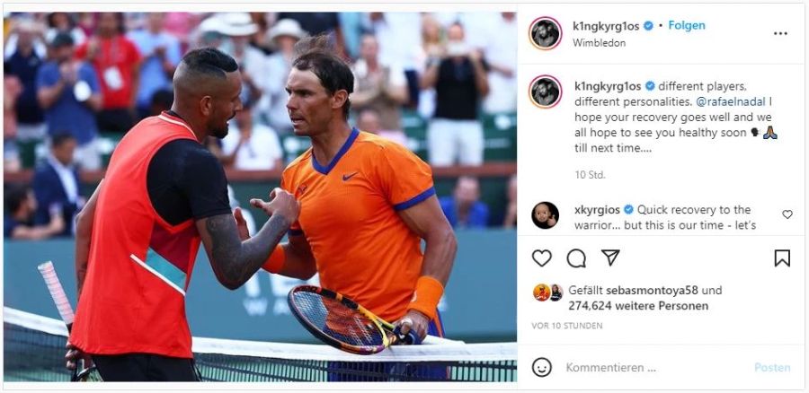 Nick Kyrgios Rafael Nadal