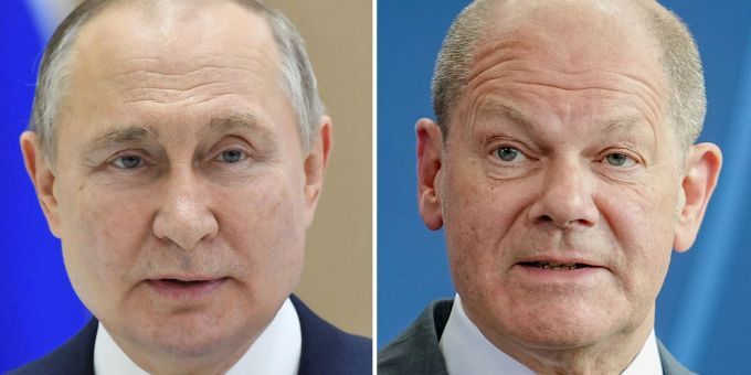 Russlands Präsident Wladimir Putin und Bundeskanzler Olaf Scholz haben nach Angaben aus Moskau wieder miteinander telefoniert. Russland Deutschland olaf scholz