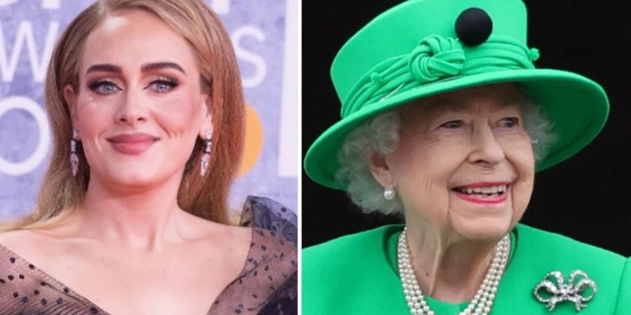 Adele (l.) sollte angeblich für die Queen singen.