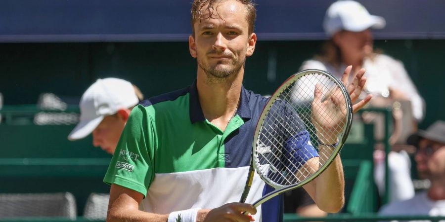Daniil Medvedev hatte keine Mühe, sein Auftaktmatch in Halle zu gewinnen.