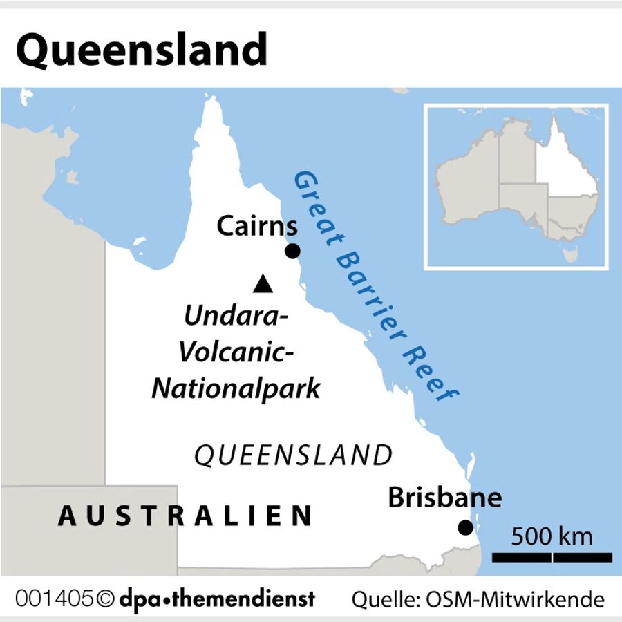 Grafik Australien Queensland Norden