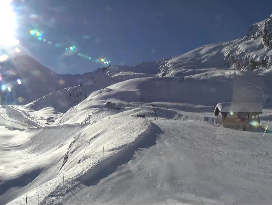 Perfekte Bedingungen im Skigebiet Saas-Fee