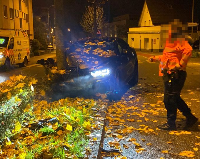 Das Unfallauto erlitt Totalschaden. Unfallauto