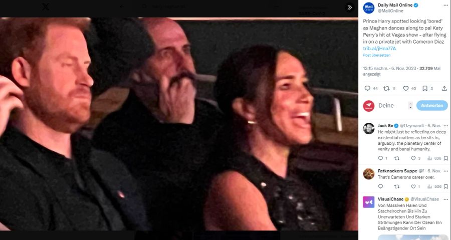 Harry und Meghan beim Konzert in Las Vegas.