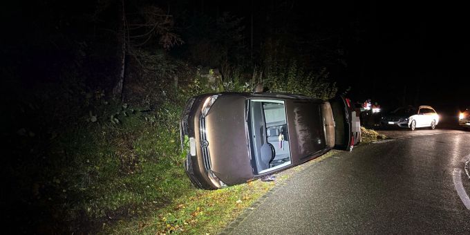 Schöftland: Auf die Seite gekippt. Auf Seite gekippt