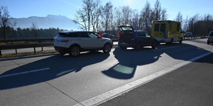 Rüthi: Auffahrkollision auf Autobahn. Auffahrkollision auf Autobahn